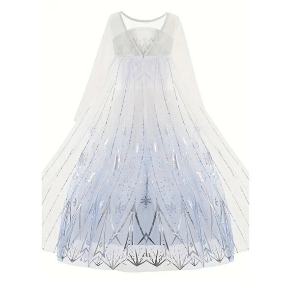 Princess Elsa Frozen 2 Girls Costume Dress - Picture 4 of 5